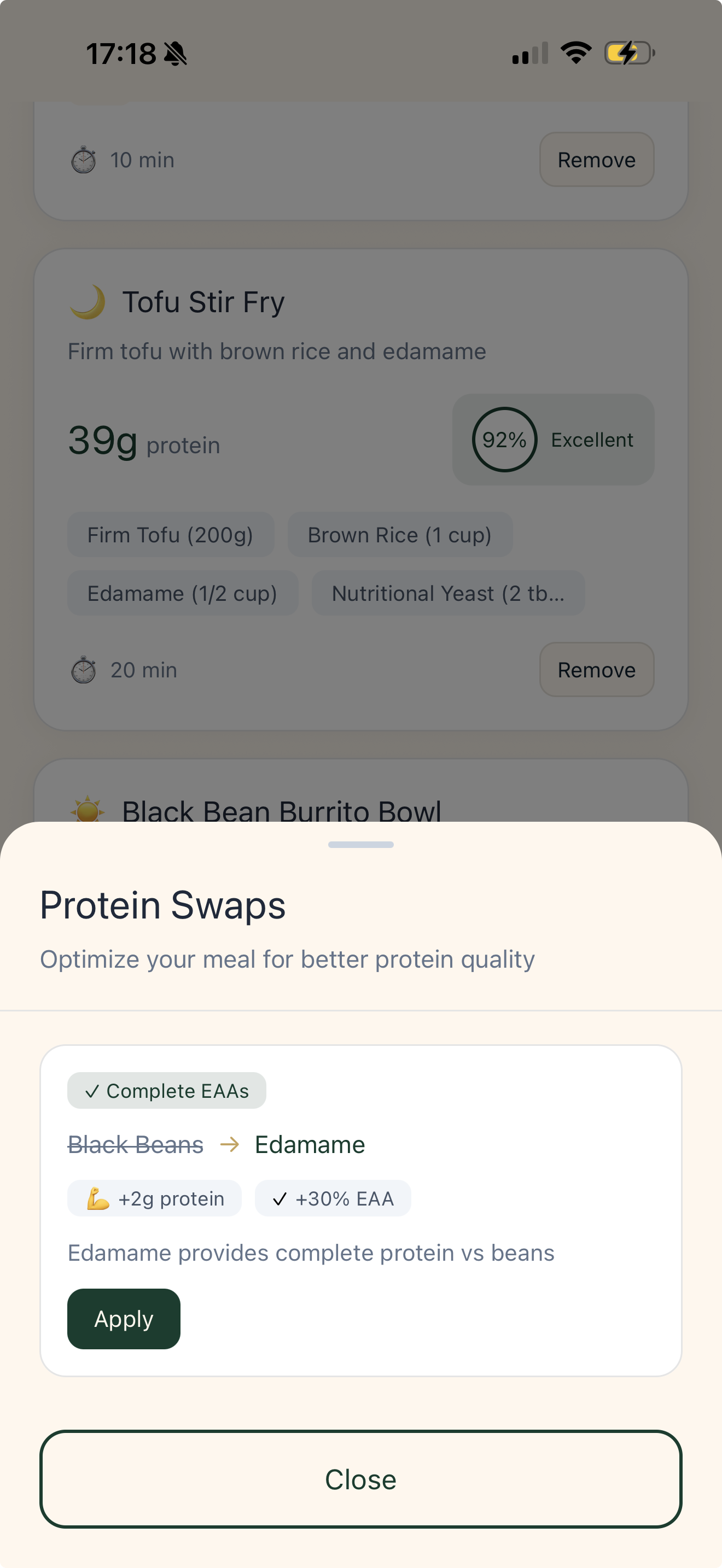 Smart swaps that protect protein quality